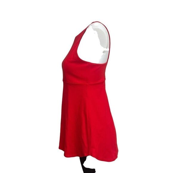 Susana Monaco Red Lycra Blend Stretchy Halter Tank Top size Medium - Picture 3 of 7